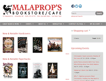 Tablet Screenshot of malaprops.com